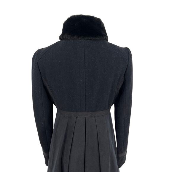 Marc by Marc Jacobs Runway Gemini Melton Coat Faux Fur Collar Double Breasted XS - Picture 11 of 15